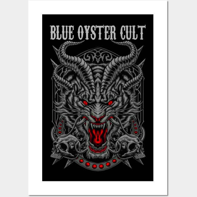 BLUE OYSTER CULT BAND DESIGN Wall Art by Rons Frogss